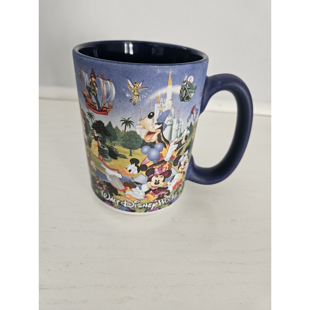 Walt Disney World Parks Storybook Coffee‎ Mug Cup, Blue - 16 fl oz